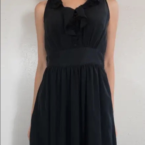 White House Black Market Black Lace Ruffle Dress - Picture 12 of 14